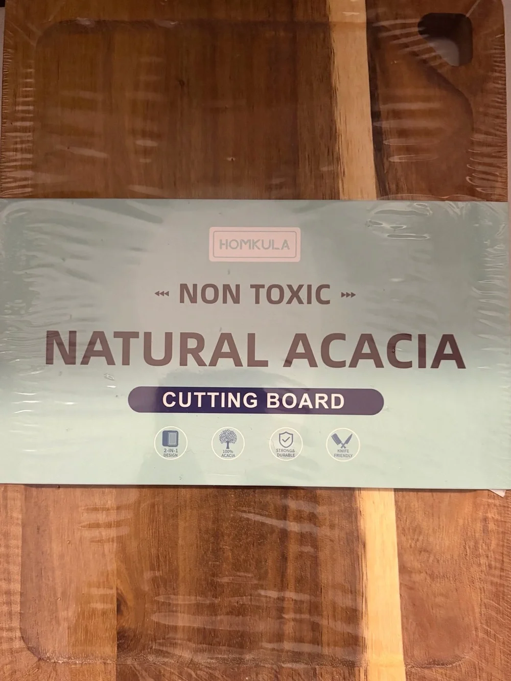 Natural Acacia Cutting Board - Brown